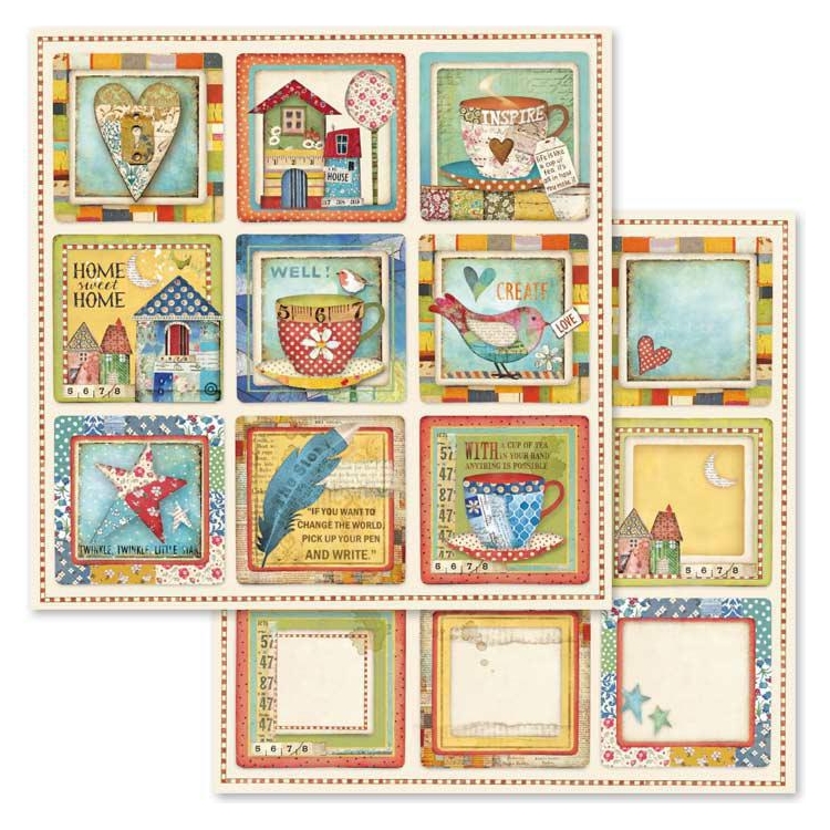 SBB572 STAMPERIA PATCHWORK ДИЗАЙНЕРСКИ КАРТОН 30,5/30,5 СМ - SBB572 - Изображение 1