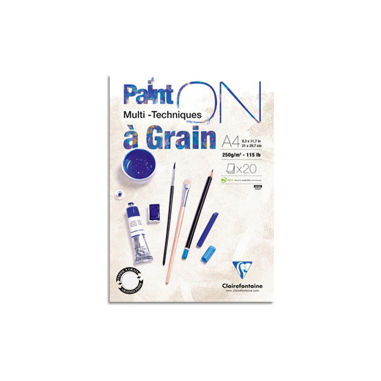 975049 CLAIREFONTAINE СКИЦНИК MULTI-TECHNIQUES A4. 250 ГР., 20 Л. - Изображение 1