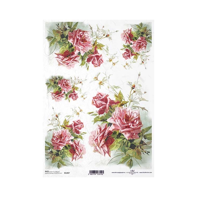 ITD COLLECTION ДЕКУПАЖНА ОРИЗОВА ХАРТИЯ А4 - R1207 - Изображение 1