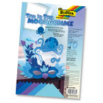 FOLIA 3D ГУМИРАНА ХАРТИЯ 20/29 СМ 2 ММ 10 Л. - СИН МИКС