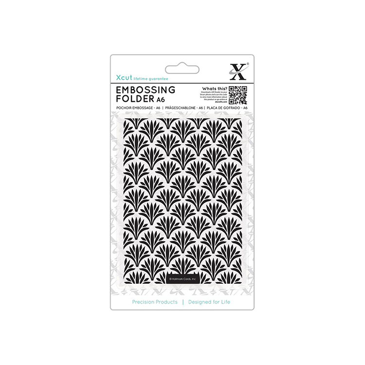 515207 DOCRAFTS ПАПКА ЗА РЕЛЕФ A6 - ART DECO PATTERN XCU 515207 - Изображение 1