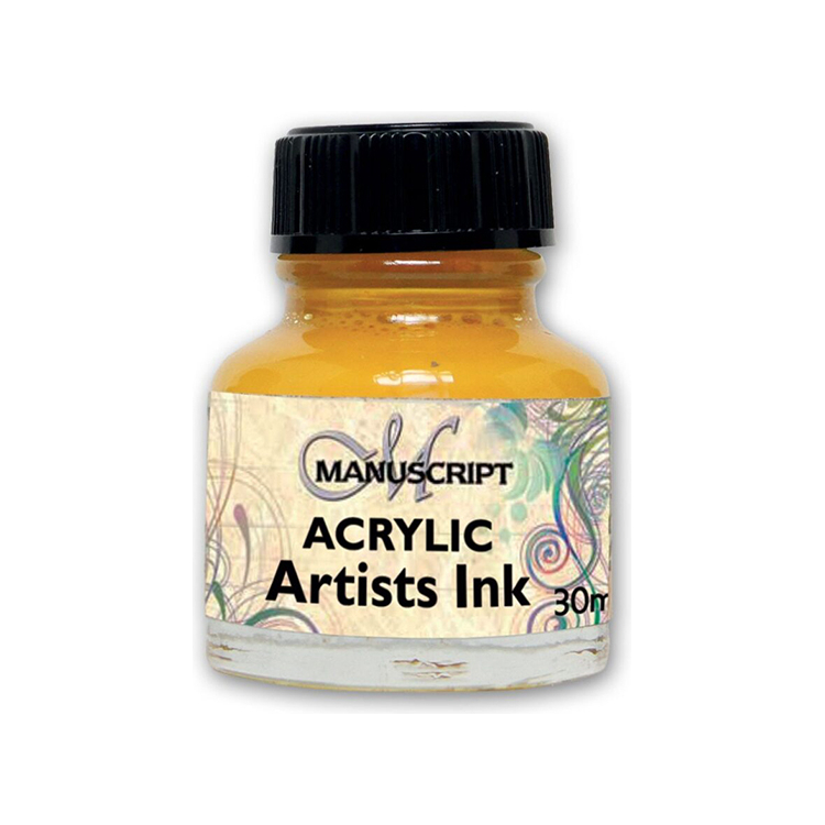 yellow MANUSCRIPT ACRYLIC ARTISTS INC - BRILLIANT YELLOW INK - Изображение 1