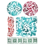 STAMPERIA TEXTURE MAJOLICAS STENCIL-ШАБЛОН 20Х25СМ - KSTD027