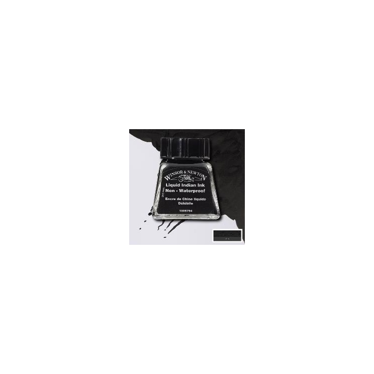 W&N КАЛИГРАФСКИ ТУШ 14 МЛ - LIQUID INDIAN INK 1005754 - Изображение 1