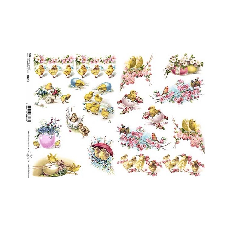 1344 ITD COLLECTION ДЕКУПАЖНА ОРИЗОВА ХАРТИЯ А4 - R1344 - Изображение 1