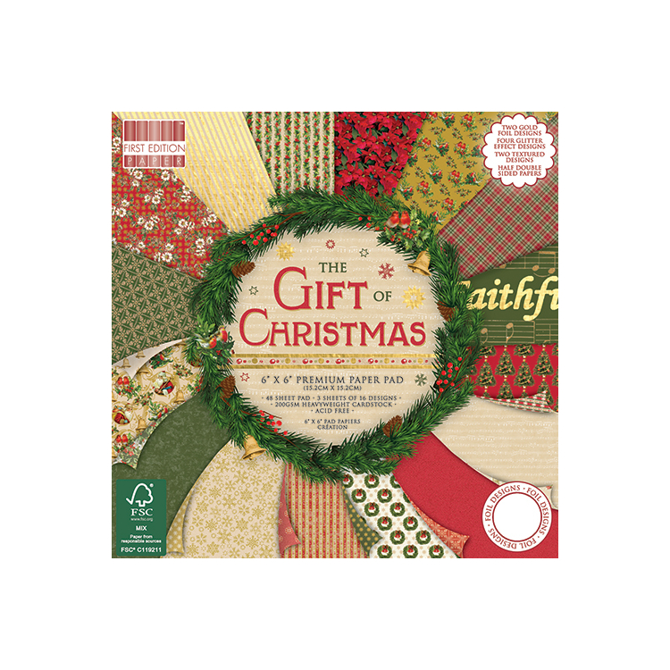 154170-144310 FIRST EDITION ДИЗАЙНЕРСКО БЛОКЧЕ GIFT CHRISTMAS 15,2/15,2 - Изображение 1