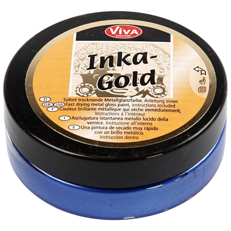 204913-106370 VIVA DECOR INKA GOLD 62.5 G - COBALT BLUE - Изображение 1