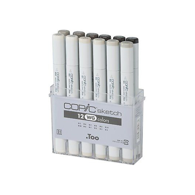 207954 COPIC SKETCH КОМПЛЕКТ - 12 ЦВ. GRAY SET WG - Изображение 1