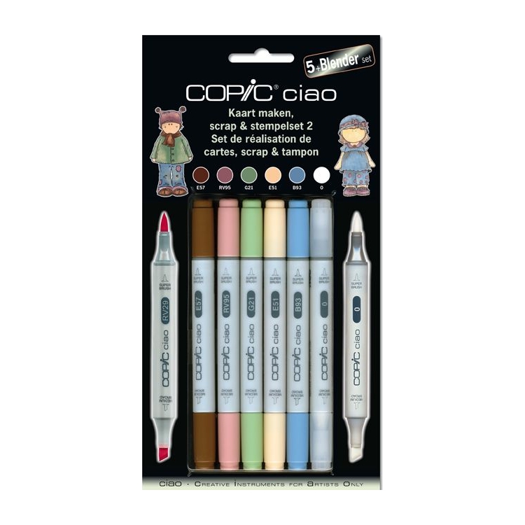 220560-107667 COPIC CIAO КОМПЛЕКТ - 5+1 СКРАПБУКИНГ СЕТ - Изображение 1