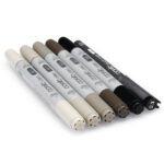 COPIC CIAO КОМПЛЕКТ - 5+1 СИВИ ТОНОВЕ WARM GREY - Изображение 3