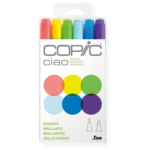 COPIC CIAO КОМПЛЕКТ - 6 ЦВ BRIGHTS