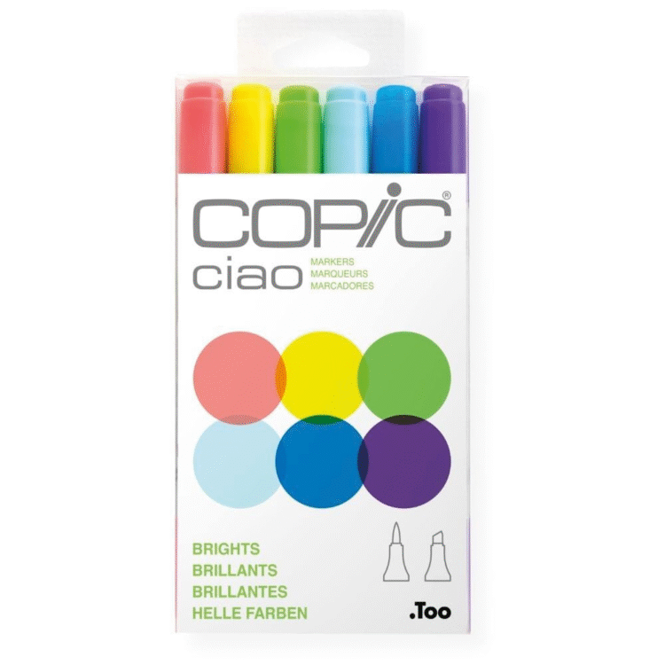 227665 COPIC CIAO КОМПЛЕКТ - 6 ЦВ BRIGHTS - Изображение 1