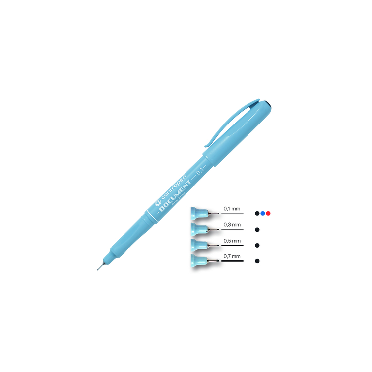 CENTROPEN ТЪНКОПИСЕЦ 0,1 ММ. - ЧЕРВЕН 2631 - Изображение 1