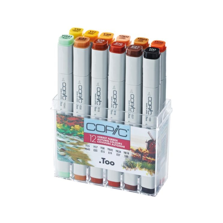 275708-110811 COPIC MARKER КОМПЛЕКТ - AUTUMN COLOURS 12 ЦВ. - Изображение 1