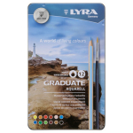 LYRA GRADUATE АКВАРЕЛНИ МОЛИВИ КОМПЛЕКТ В МЕТАЛНА КУТИЯ 12ЦВ