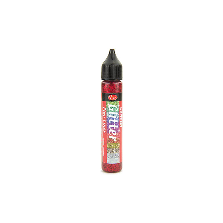 288401-127916 VIVA DECOR GLITTER LINER 28 МЛ - ЧЕРВЕН - Изображение 1