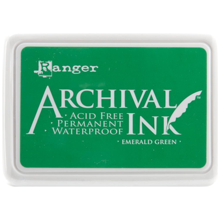 304470-112787 RANGER ARCHIVAL ПЕРМАНЕНТНО МАСТИЛО - EMERALD GREEN - Изображение 1