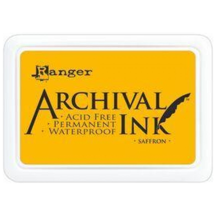312220-121844 RANGER ARCHIVAL ПЕРМАНЕНТНО МАСТИЛО - SAFFRON - Изображение 1