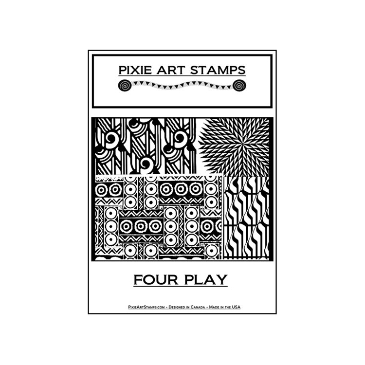 338103-89730 PIXIE ART ГУМЕН ПЕЧАТ- FOUR PLAY - Изображение 1