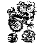 KI-SIGN HOT FIX ТРАНСФЕРНА ДЕКОРАЦИЯ ЗА ТЕКСТИЛ - ДРАКОН