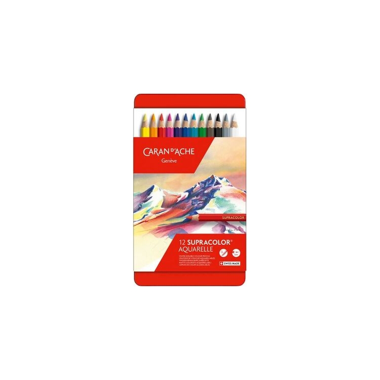 380Wx380H-Default-WorkingFormat-758463 CARAN D'ACHE АКВАРЕЛНИ МОЛИВИ SUPRACOLOR КОМПЛЕКТ 12 ЦВ - Изображение 1