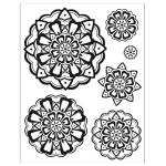 VIVA DECOR СИЛИКОНОВИ ПЕЧАТИ - 3D ROSETTE