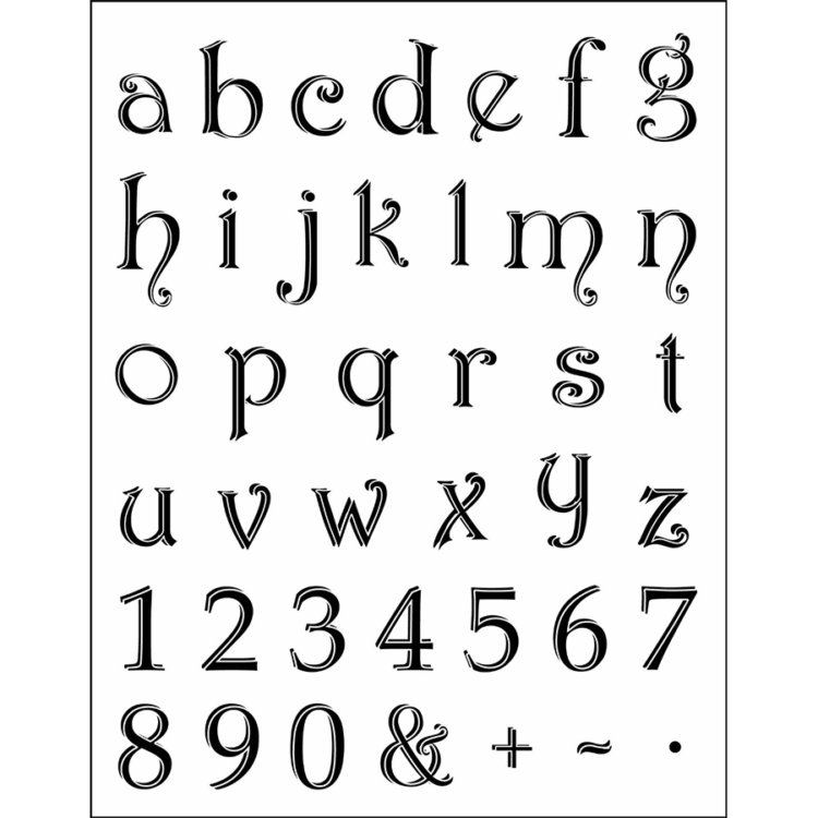 403046-106332 VIVA DECOR СИЛИКОНОВИ ПЕЧАТИ - SMALL ALPHABET - Изображение 1
