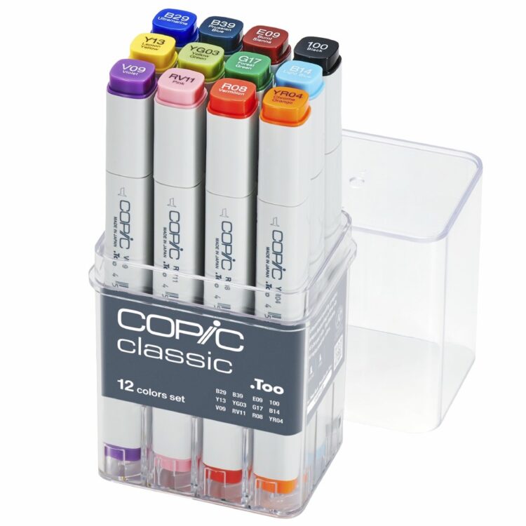 4511338063316 COPIC MARKER КОМПЛЕКТ - BASIC SET 12 ЦВ. - Изображение 1
