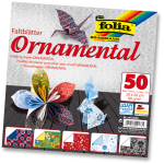 FOLIA ХАРТИЯ ЗА ОРИГАМИ ОРНАМЕНТИ 20/20 СМ  80 ГР 50 ЛИСТА