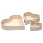 CREATIV ДЪРВЕНА КУТИЯ ЗА ДЕКОРАЦИЯ СЪРЦЕ ГОЛЯМО
