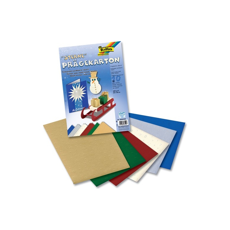 605230-86582 FOLIA ПРЕГЕКАРТОН 23/33 С, 220 ГР. ЗВЕЗДИ - Изображение 1