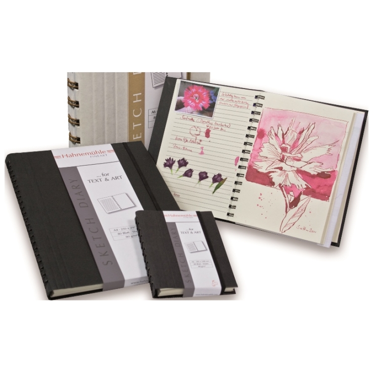 HAHNEMUHLE СКИЦНИК TEXT I ART 120 ГР. 60 Л. А6 ЧЕРЕН - Изображение 1