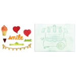 SIZZIX FRAMELITS ЩАНЦИ ЗА ИЗРЯЗВАНЕ - SWEET SHOPPE SET