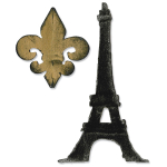 SIZZIX BIGZ ЩАНЦИ ЗА ИЗРЯЗВАНЕ - FLEUR DE LIS & EIFFEL TOWER