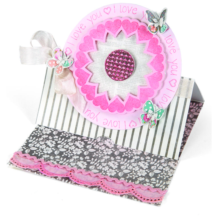 658836-89303 SIZZIX FRAMELITS ЩАНЦИ ЗА ИЗРЯЗВАНЕ - I LOVE YOU - Изображение 1