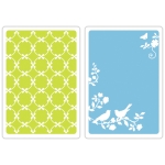 SIZZIX ПАПКИ ЗА РЕЛЕФ - SONGBIRDS & LATTICE SET