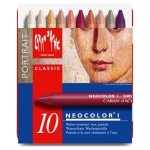 CARAN D'ACHE ВОСЪЧНИ ПАСТЕЛИ NEOCOLOR I PORTRAIT 10 ЦВ