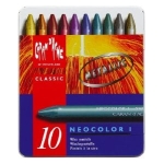 CARAN D'ACHE ВОСЪЧНИ ПАСТЕЛИ МЕТАЛИЦИ NEOCOLOR I 10 ЦВ
