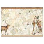 STAMPERIA SANTA CLAUS CARDS ДЕКУПАЖНА ХАРТИЯ 48/33 - DFS361