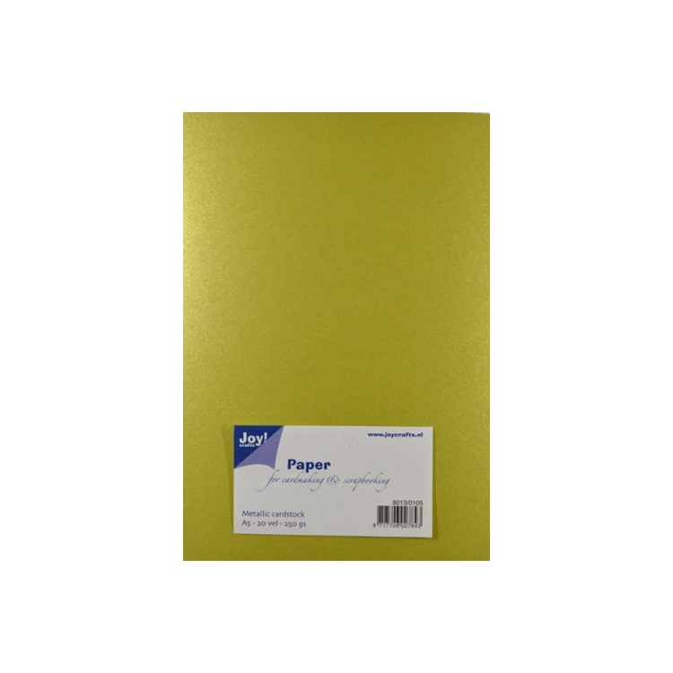 813105-107898 JOY CRAFTS ДИЗАЙНЕРСКИ МЕТАЛИК КАРТОН А5, 250 ГР - 8013/0105 - Изображение 1