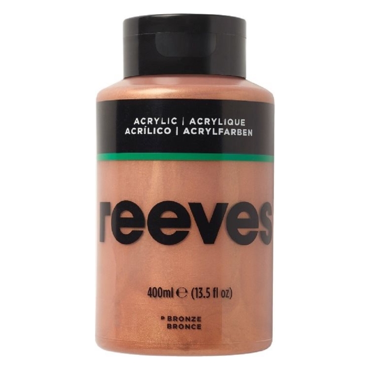 836807-146660 REEVES АКРИЛНА БОЯ 400 МЛ - БРОНЗ 8361807 - Изображение 1
