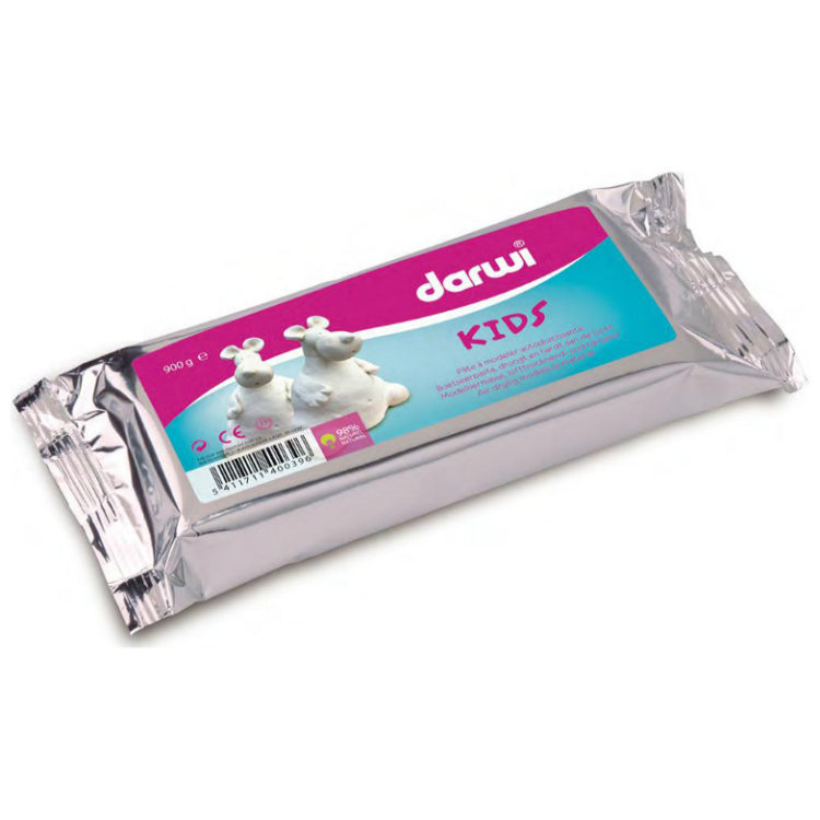 851900-127882 DARWI САМОСЪХНЕЩА ДЕТСКА ГЛИНА 1000 ГР. - БЯЛА - Изображение 1