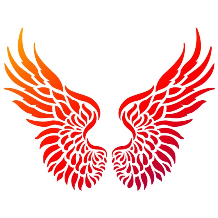 902069-115215 VIVA DECOR УНИВЕРСАЛЕН ШАБЛОН A4 - WINGS - Изображение 1