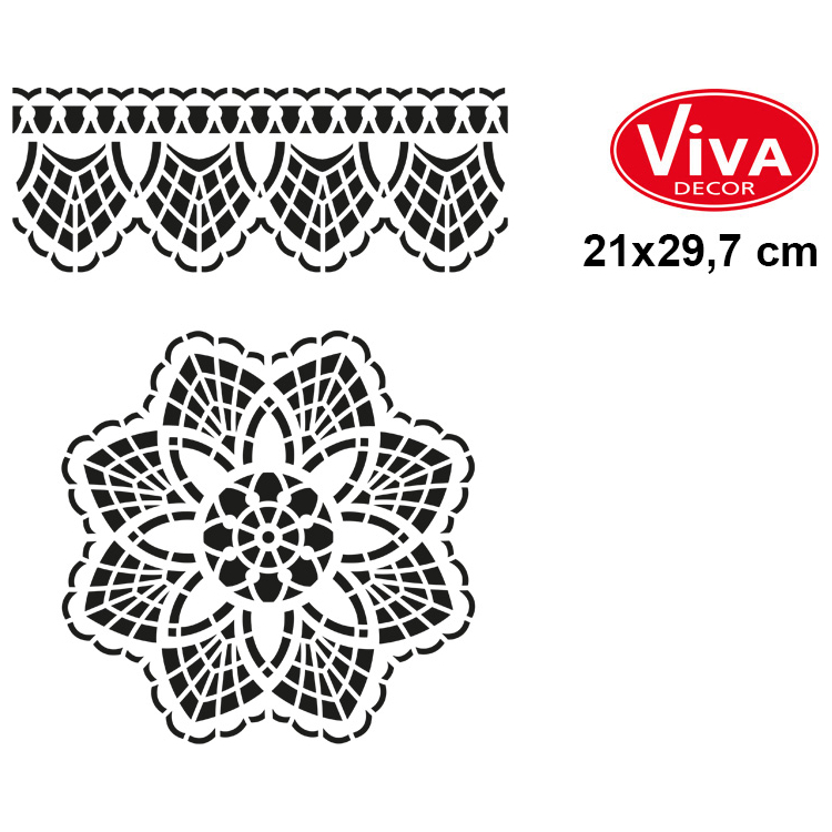 902333-106353 VIVA DECOR УНИВЕРСАЛЕН ШАБЛОН A4 - DOILY ELEMENT - Изображение 1