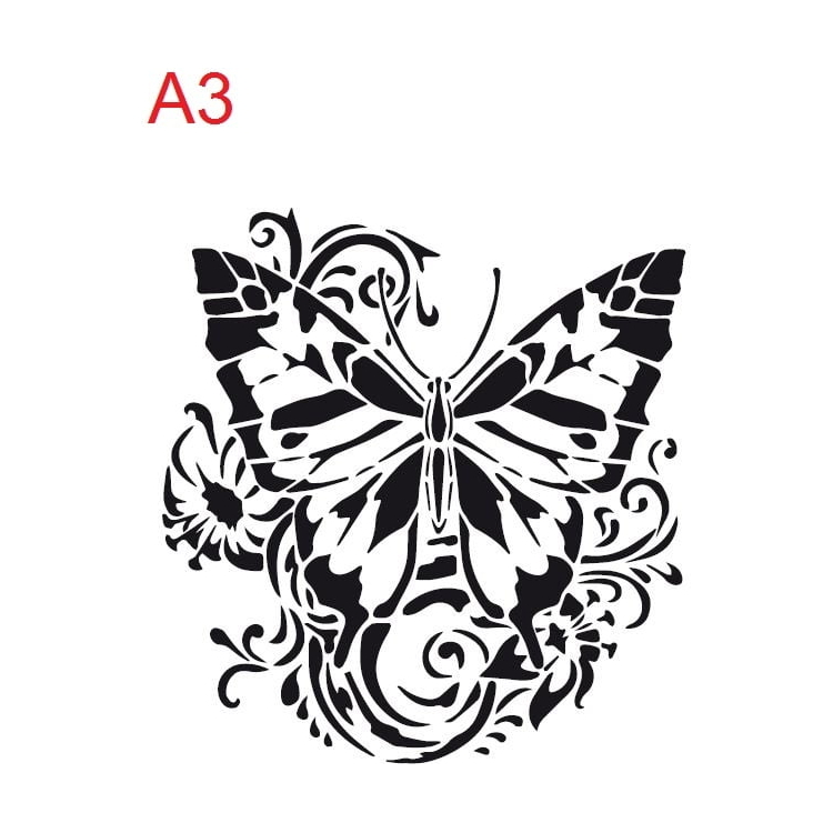 VIVA DECOR УНИВЕРСАЛЕН ШАБЛОН A3 - BUTTERFLY - Изображение 1