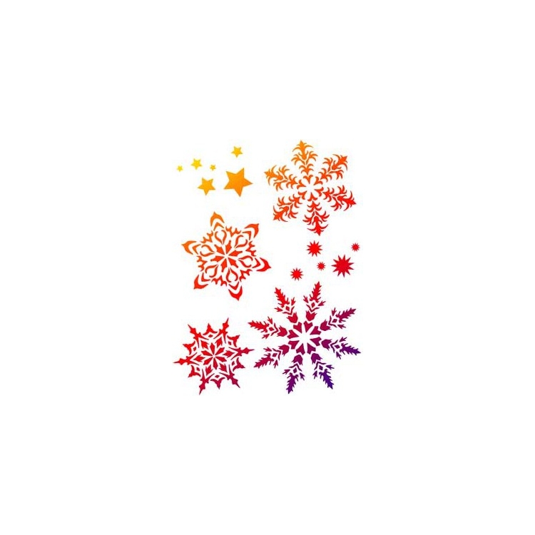 902416-115220 VIVA DECOR УНИВЕРСАЛЕН ШАБЛОН A3 - FILIGREE FLAKES - Изображение 1