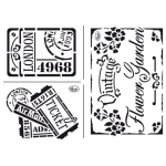 VIVA DECOR УНИВЕРСАЛЕН ШАБЛОН A4 - VINTAGE FLOWER GARDEN