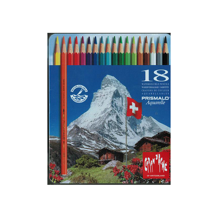 999318 CARAN D'ACHE АКВАРЕЛНИ МОЛИВИ PRISMALO КОМПЛЕКТ 18 ЦВ - Изображение 1