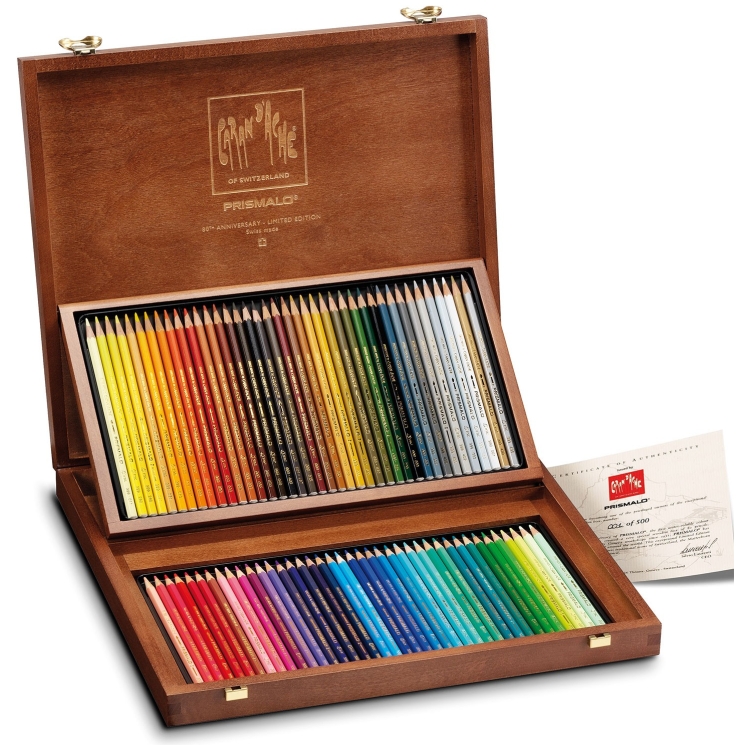999480-108959 CARAN D'ACHE АКВАРЕЛНИ МОЛИВИ PRISMALO КОМПЛЕКТ 80 ЦВ W - Изображение 1