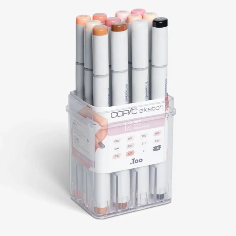 gccmskset12 COPIC SKETCH КОМПЛЕКТ - 12 ЦВ. SKIN TONES - Изображение 1